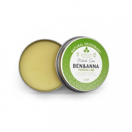 BEN&ANNA Naturalny dezodorant na bazie sody 0% aluminium w kremie w puszce PERSIAN LIME 45g